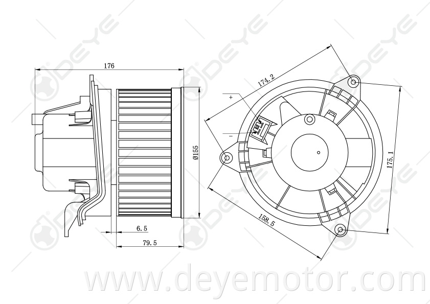 1111936 1062247 XS4H18456AA/AB/AC/AD YS4Z19805AB F03126121 aircon blower motor for FORD FOCUS FORD MONDEO